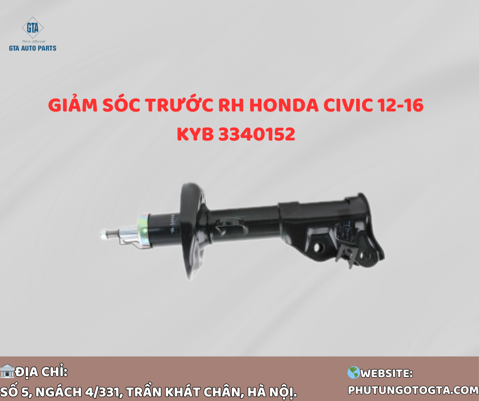 Giảm sóc trước RH Honda Civic 12-16 KYB 3340152