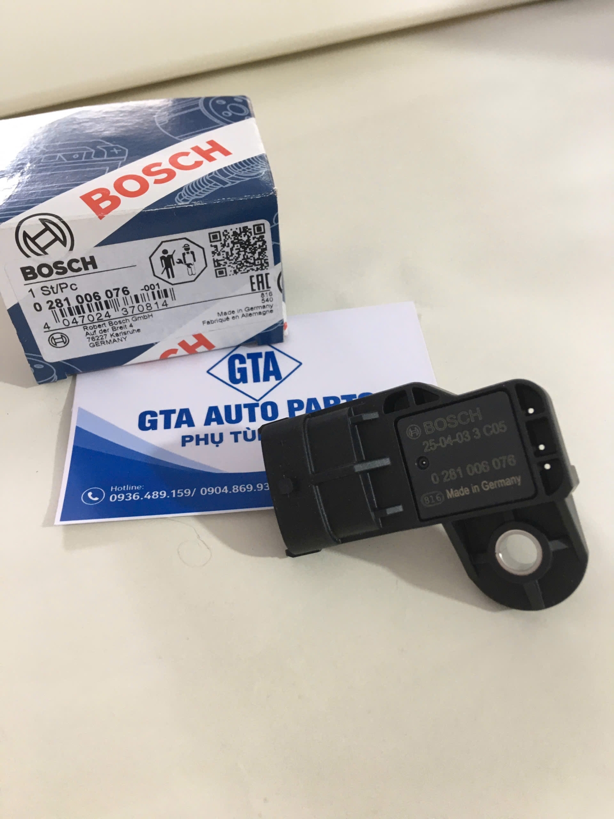 Cảm biến áp suất khí nạp Bosch Ford Ranger 0281006076