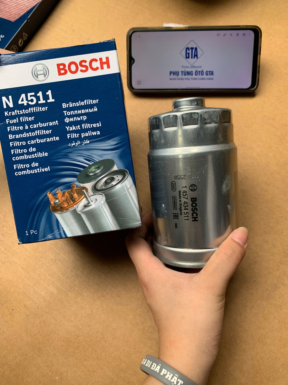 Lọc nhiên liệu Bosch Santa Fe Solati Grand Starex 1457434511 N4511