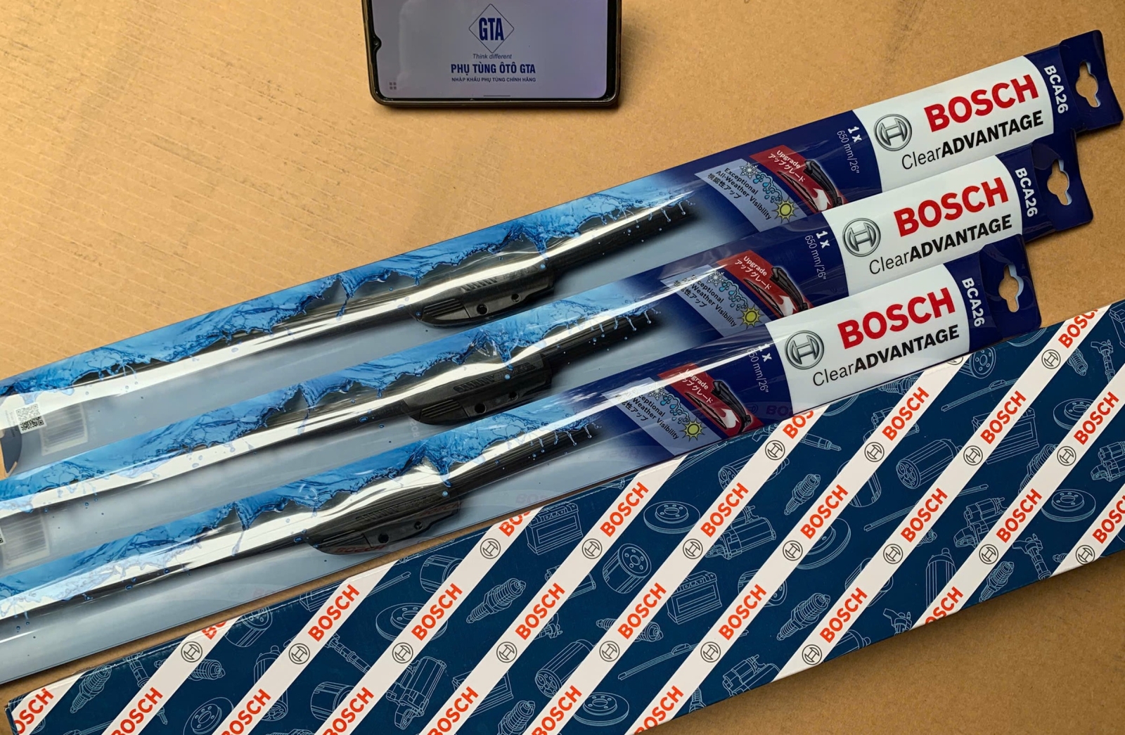 Chổi gạt mưa Bosch Clear Advantage 26 inch 650mm – Móc chữ U- 3397016595