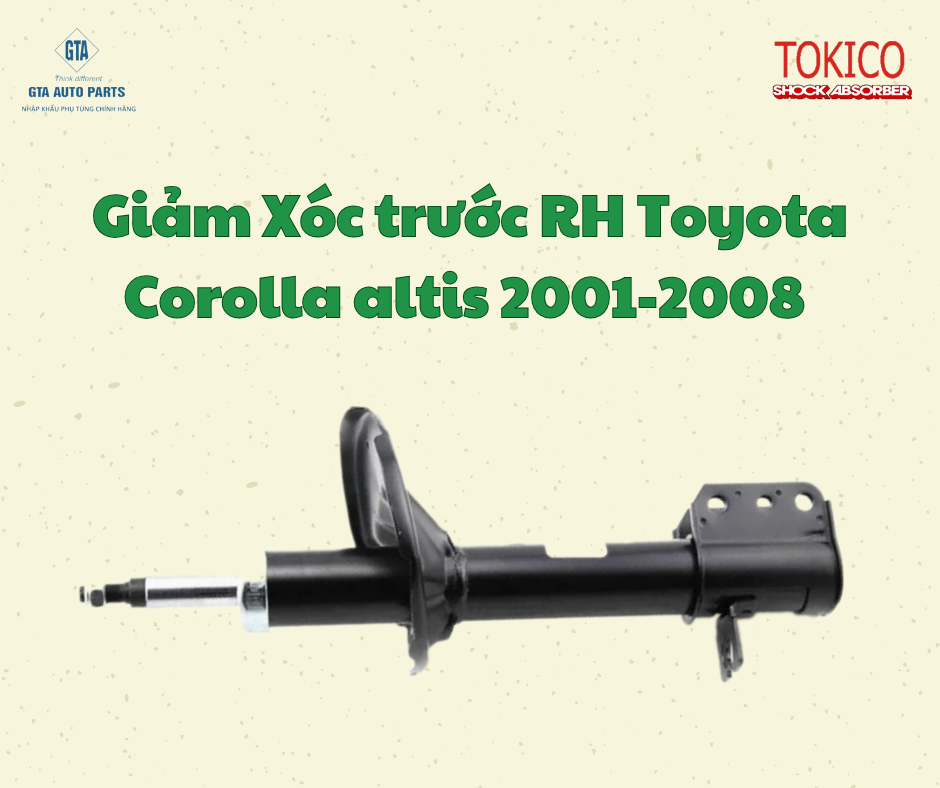 Giảm xóc trước RH Toyota Corolla altis 2001-2008(TOKICO)