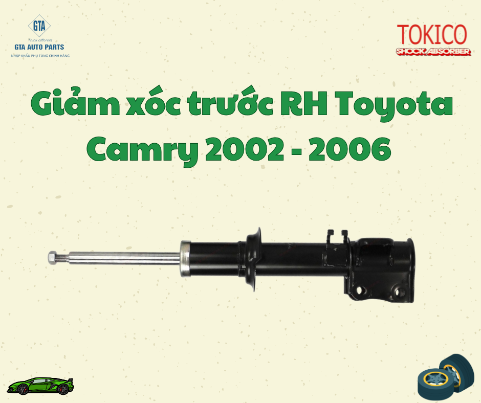 Giảm xóc trước RH Toyota Camry 2002 - 2006(TOKICO)