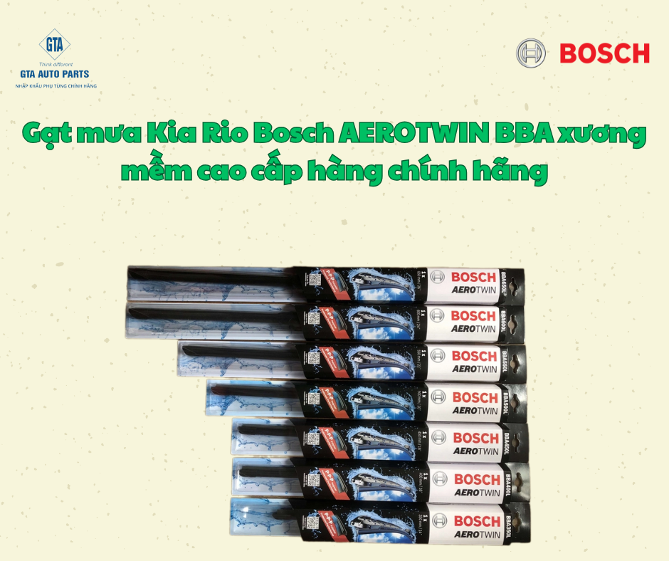 Gạt mưa Kia Rio Bosch AEROTWIN BBA xương mềm cao cấp hàng chính hãng