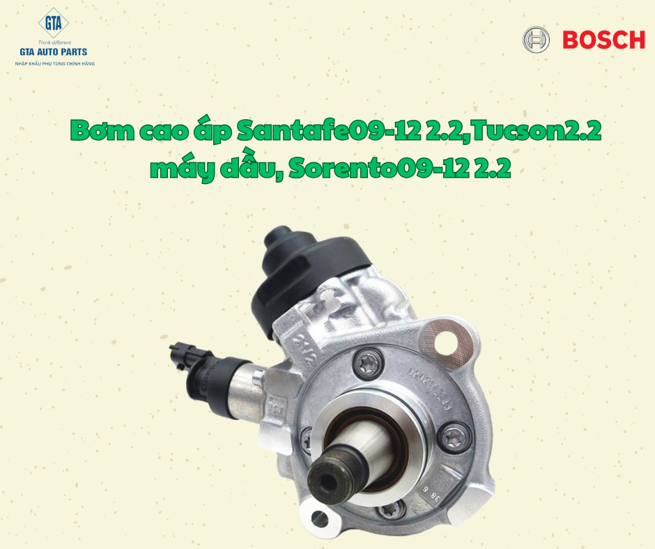 Bơm cao áp Santafe09-12 2.2,Tucson2.2 máy dầu, Sorento09-12 2.2  máy dầu(Bosch)