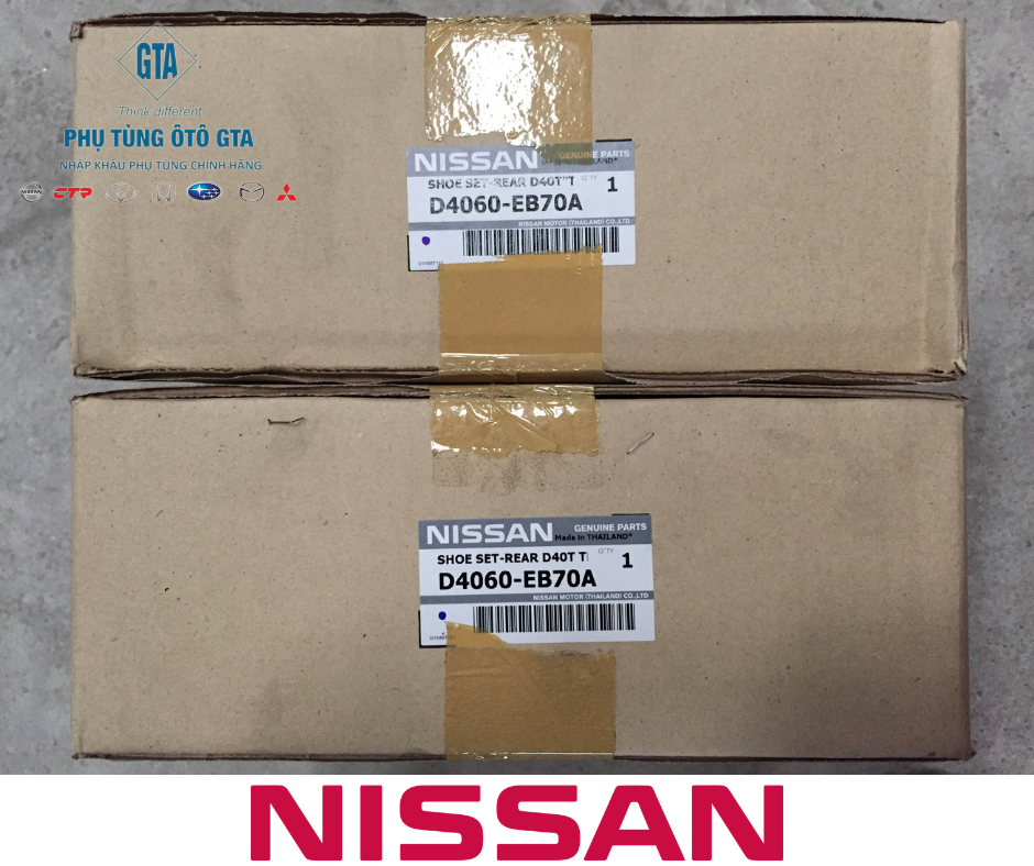 Guốc phanh sau Navara D40 05-14, D23 21- Terra JD23,BT50 01-21, Ford Ranger 01-21, Everest 05-15