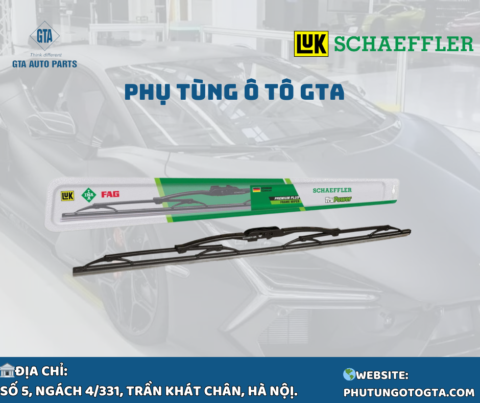 Chổi gạt mưa 22 inches, 550mm, XƯƠNG SẮT-Schaeffler