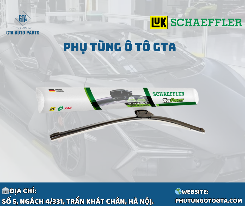 Chổi gạt mưa 22 inches, 550mm,THÂN MỀM- Schaeffler