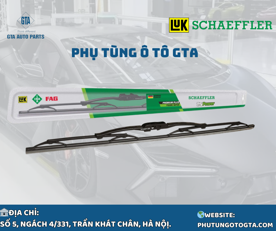 Chổi gạt mưa 18 inches, 450mm XƯƠNG SẮT -Schaeffler