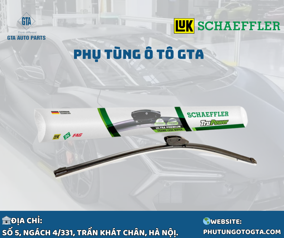 Chổi gạt mưa 26 inches,650mm THÂN MỀM- Schaeffler