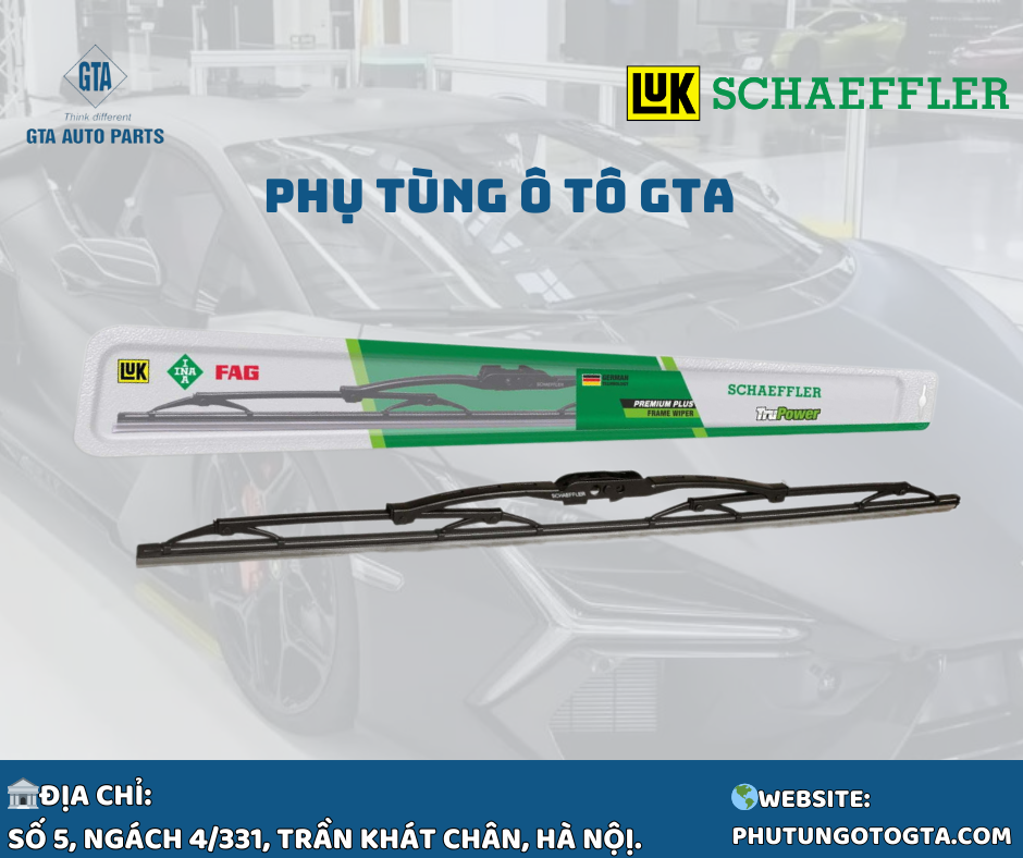 Chổi gạt mưa 26 inches,650mm XƯƠNG SẮT-Schaeffler